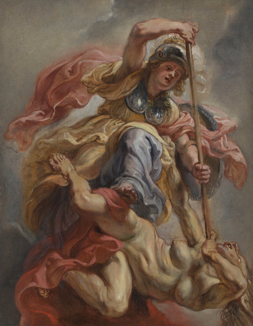 Minerwa zwyciężająca niewiedzę autorstwa Peter Paul Rubens