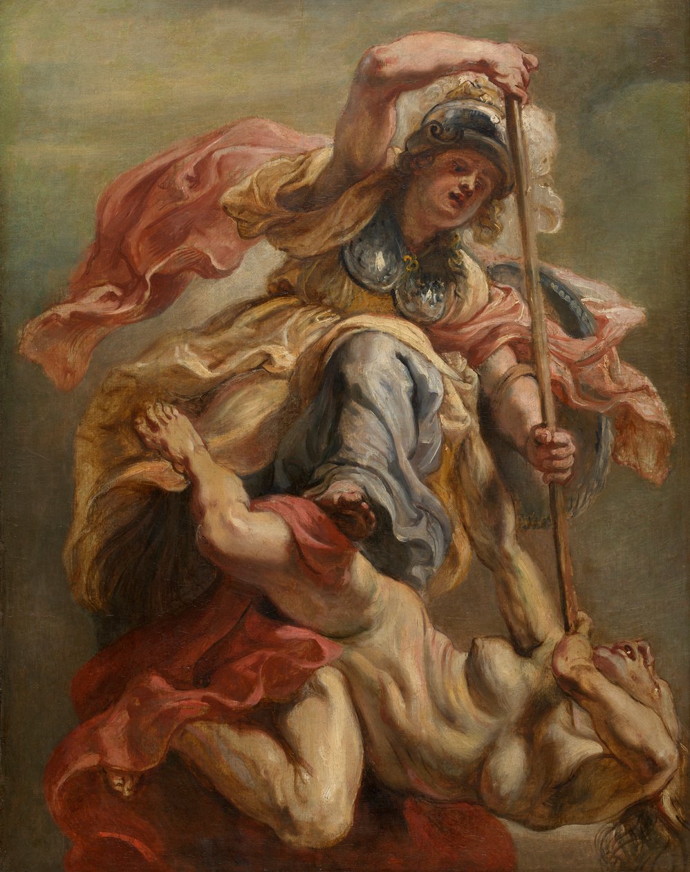 Minerva Slaying Discord (olej na płótnie) autorstwa Peter Paul Rubens