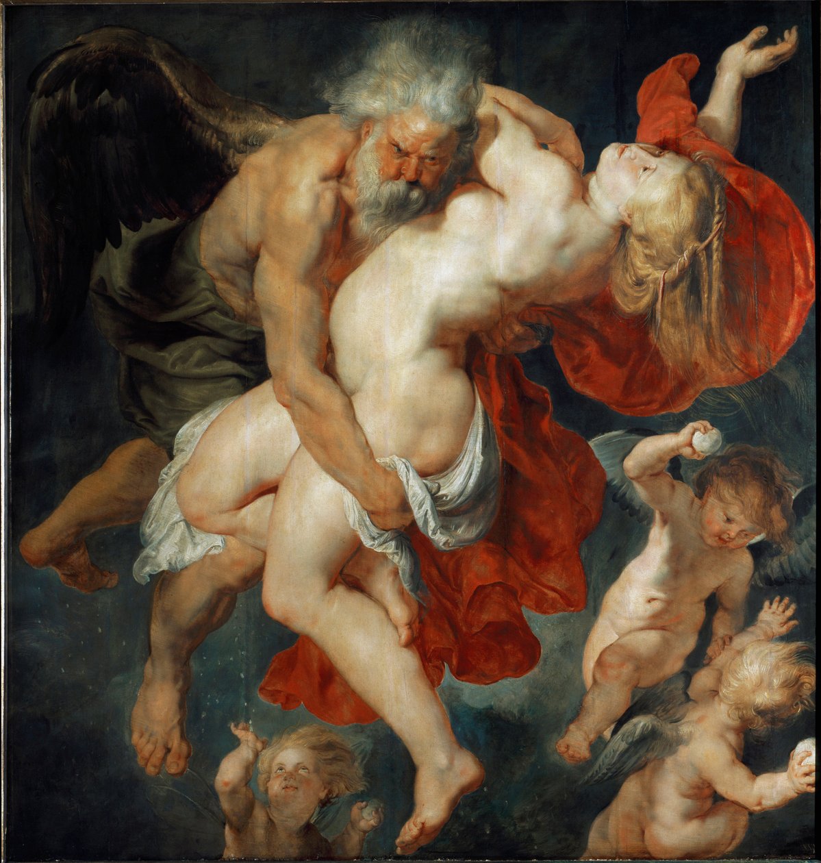 Orithye, ateńska księżniczka zostaje zabrana przez Boree (Malarstwo autorstwa Peter Paul Rubens