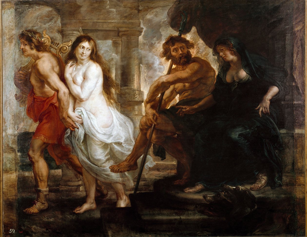 Orfeusz i Eurydyka Obraz Peter Paul (Pierre-Paul) Rubens (lub Peter Paul lub Petrus Paulus) (1577-1640) 1636 wym. 194x245 cm Madryt, Muzeum Prado autorstwa Peter Paul Rubens