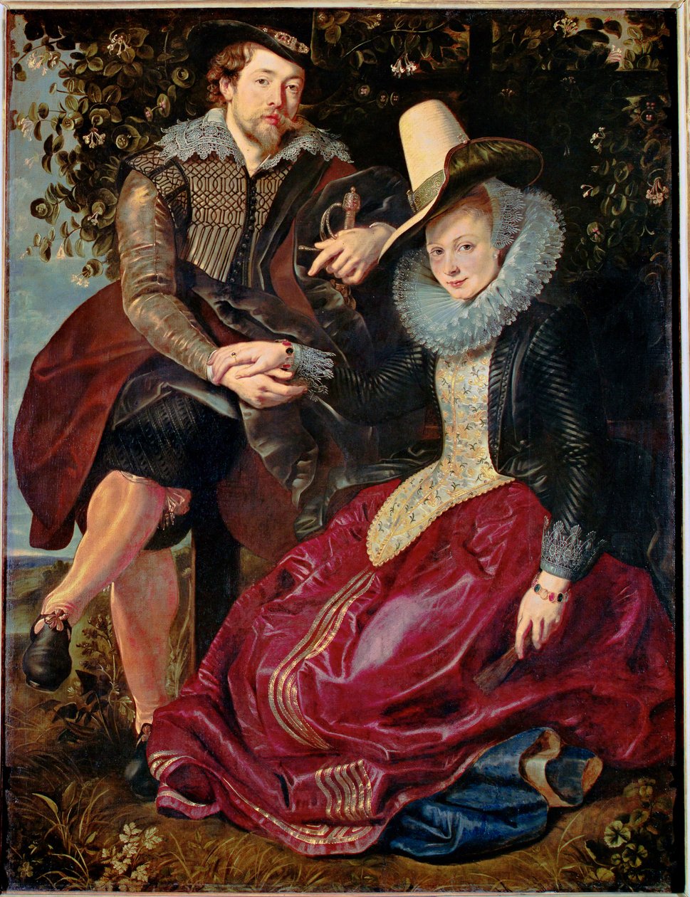 Peter Paul Rubens i Isabelle Brant, pierwsza żona Rubensa (obraz na płótnie) autorstwa Peter Paul Rubens