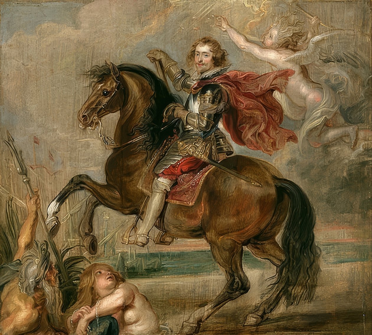 Portret księcia Buckingham na koniu. 1625 autorstwa Peter Paul Rubens