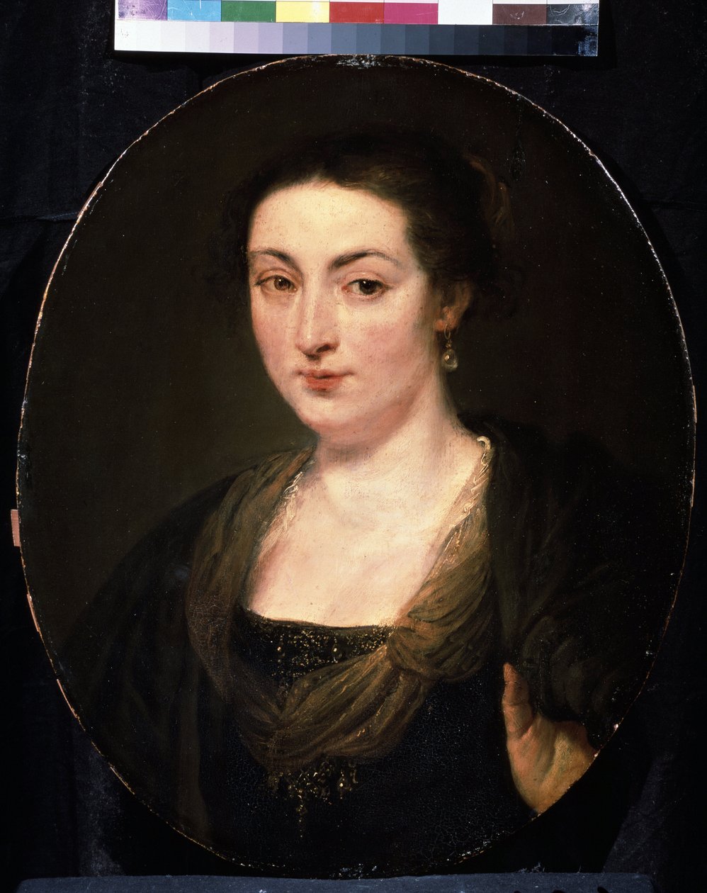 Portret Isabelli Brant (1591-1626) (Portret Isabelli Brant). Obraz Petera Paula (Pierre-Paul) Rubensa (lub Peter Paul lub Petrus Paulus) (1577-1640). Olej na drewnie, 60 x 49 cm, ok. 1615-1620. Sztuka flamandzka, styl barokowy. Muzeum Sztuk Pięknych w Pouc autorstwa Peter Paul Rubens