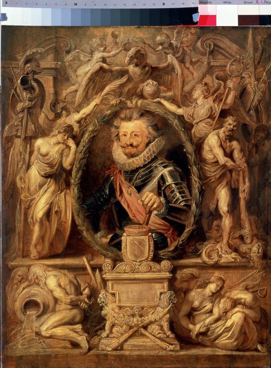 Portret Charlesa Bonaventure de Longueval, hrabiego de Bucquoy (1571-1621) (Portret Charlesa Bonaventure de Longueval, hrabiego de Bucqoy). Obraz Petera Paula (Pierre-Paul) Rubensa (lub Peter Paul lub Petrus Paulus) (1577-1640). Olej na drewnie, 62 x 50 c autorstwa Peter Paul Rubens