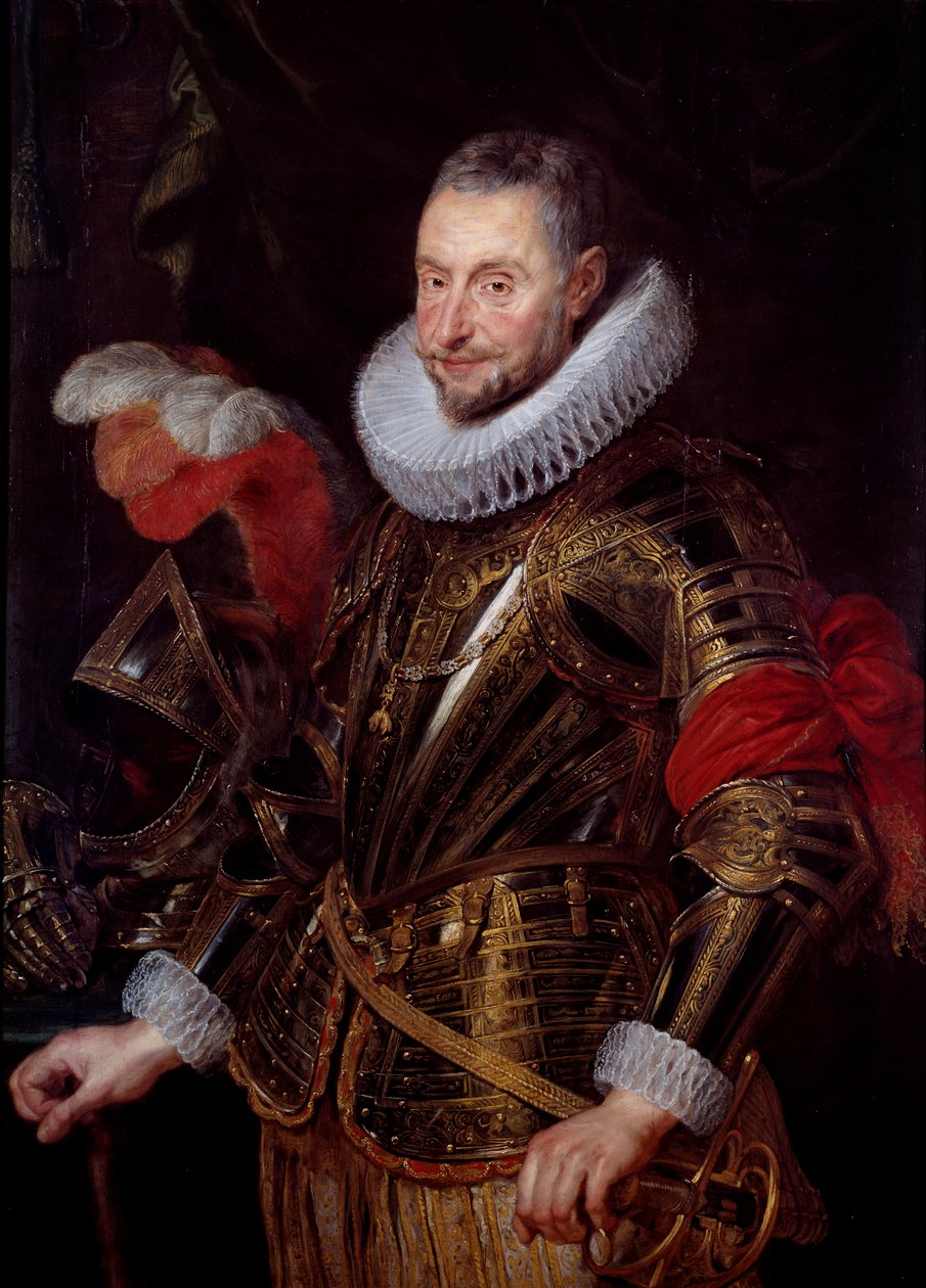 Portret Ambrożego Spinoli (1569-1630) Markiza Sesto i Rycerza Venafro Złotego Runa Obraz Petera Paula (Pierre-Paul) Rubensa (lub Petera Paula lub Petrusa Paulusa) (1577-1640) XVII-wieczna Praga, Galeria Narodowa - Portret Ambrożego Spinoli (1 autorstwa Peter Paul Rubens