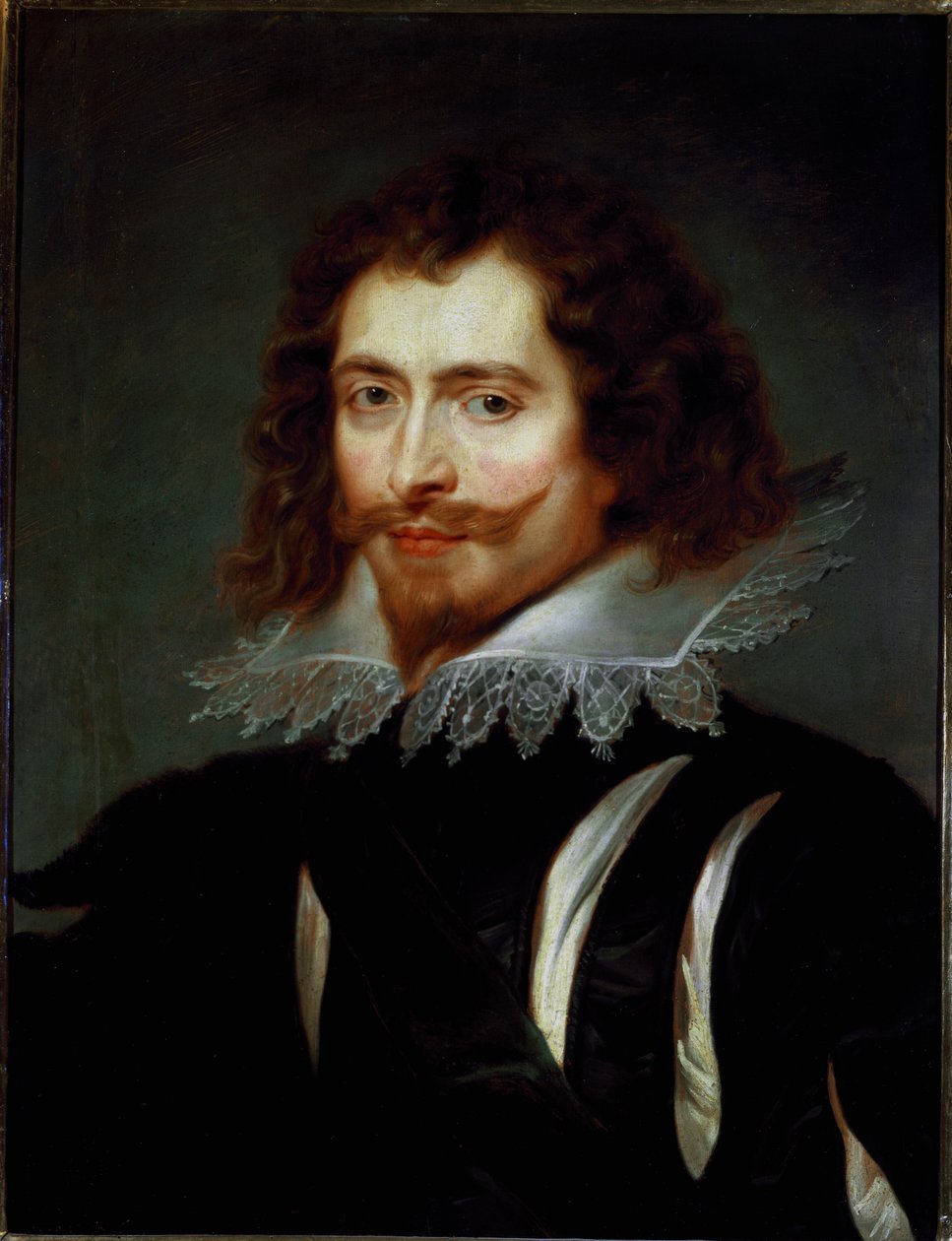 Portret George Villiers (1592-1628) Książę Buckingham Obraz Pierre Paul (Pierre-Paul) Rubens (lub Peter Paul lub Petrus Paulus) (1577-1640) Ndz. 65x50 cm Palazzo Pitti, Galleria Palatina Florencja autorstwa Peter Paul Rubens