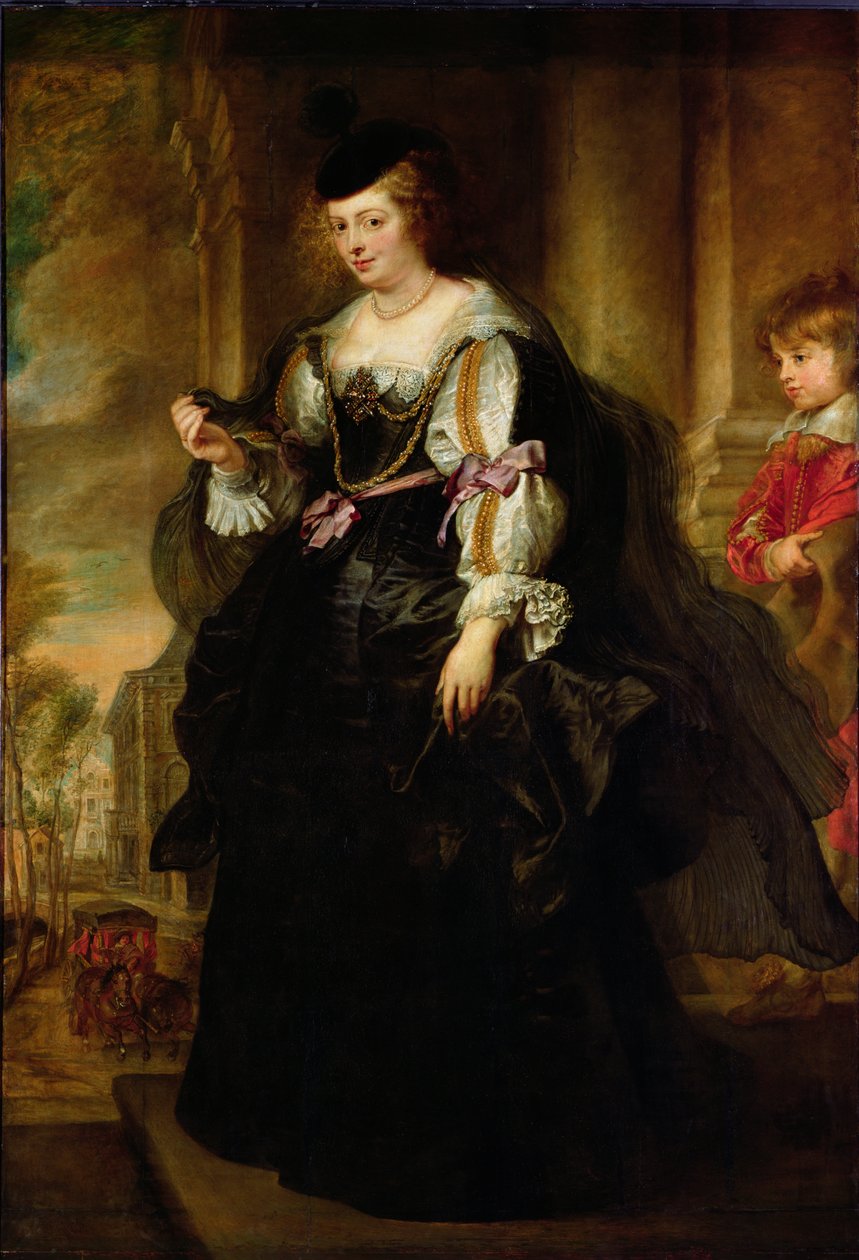 Portret Helene Fourment z karocą, ok. 1639 autorstwa Peter Paul Rubens
