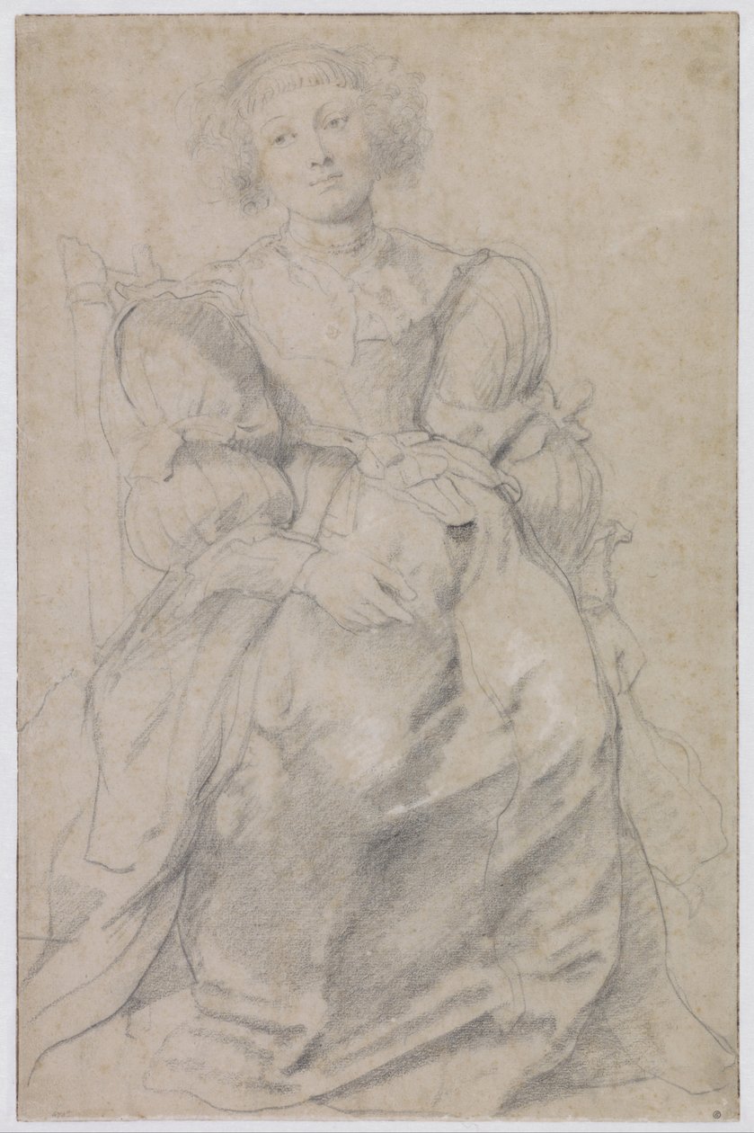 Portret Hélène Fourment, ok. 201 1630-1631 autorstwa Peter Paul Rubens