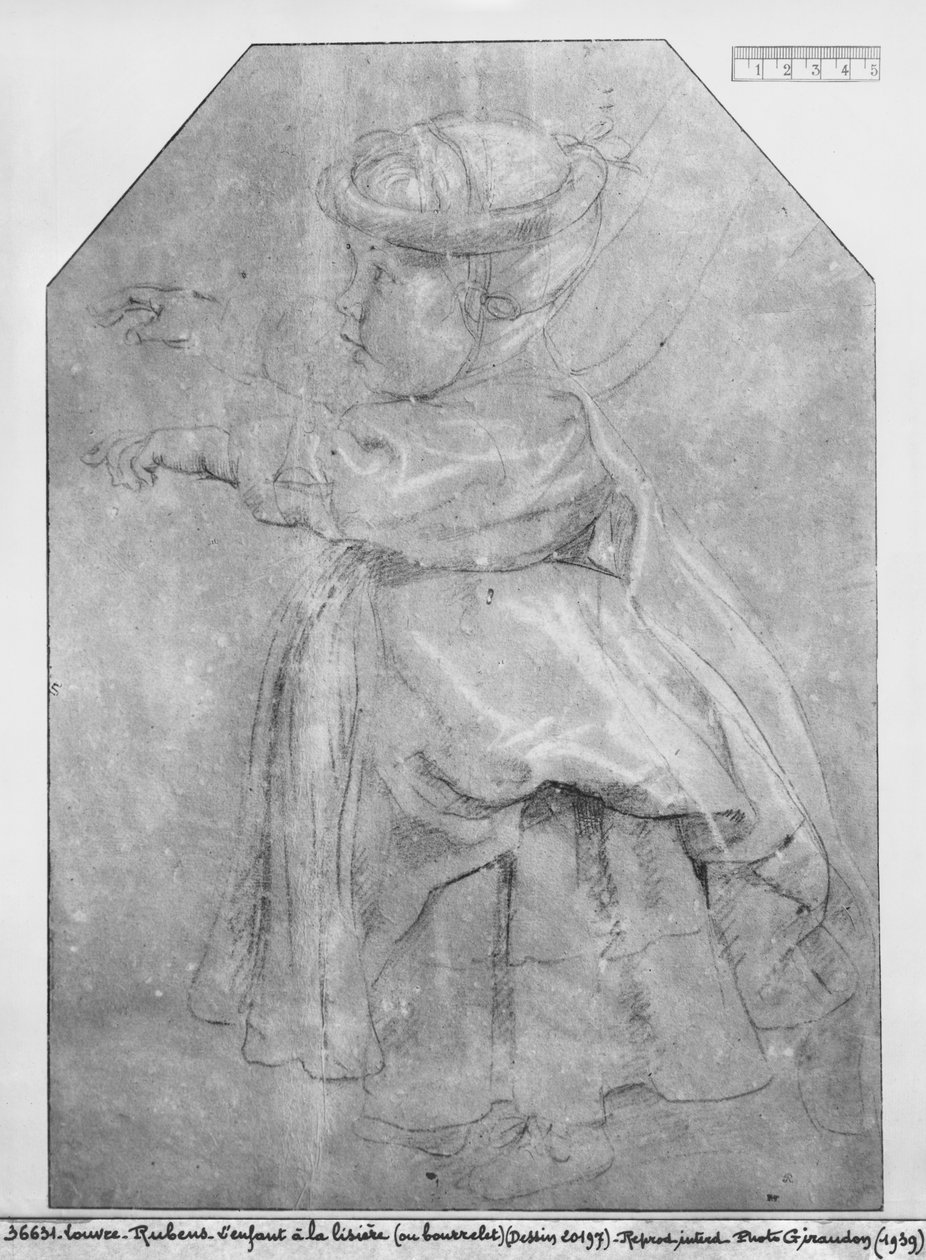 Portret Isabelle Helene Rubens, córki artysty, 1636 (pierre noire i czerwona kreda z białymi paskami na brązowym papierze) autorstwa Peter Paul Rubens