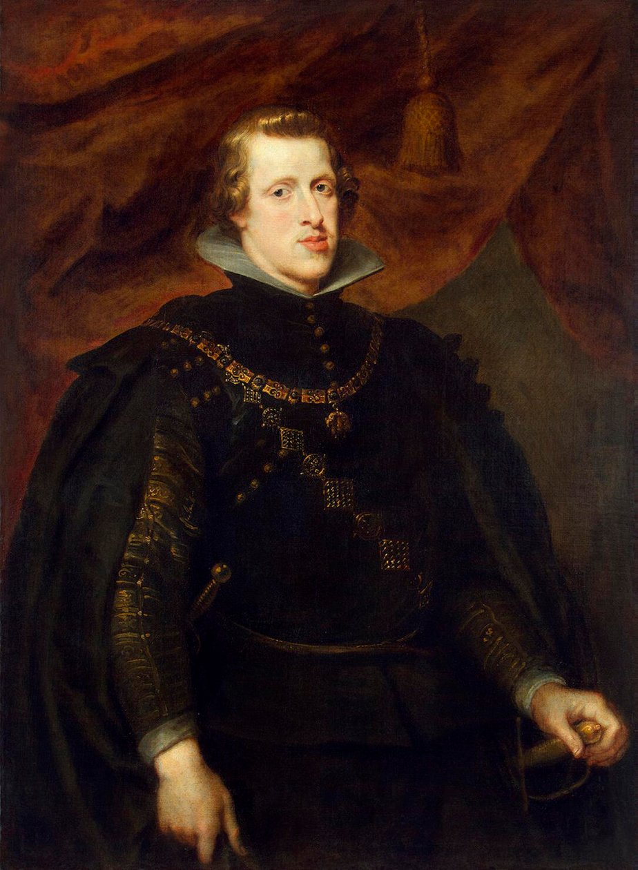 Portret króla Filipa IV Hiszpanii, Niderlandów hiszpańskich i króla Portugalii, c1628-1629 autorstwa Peter Paul Rubens