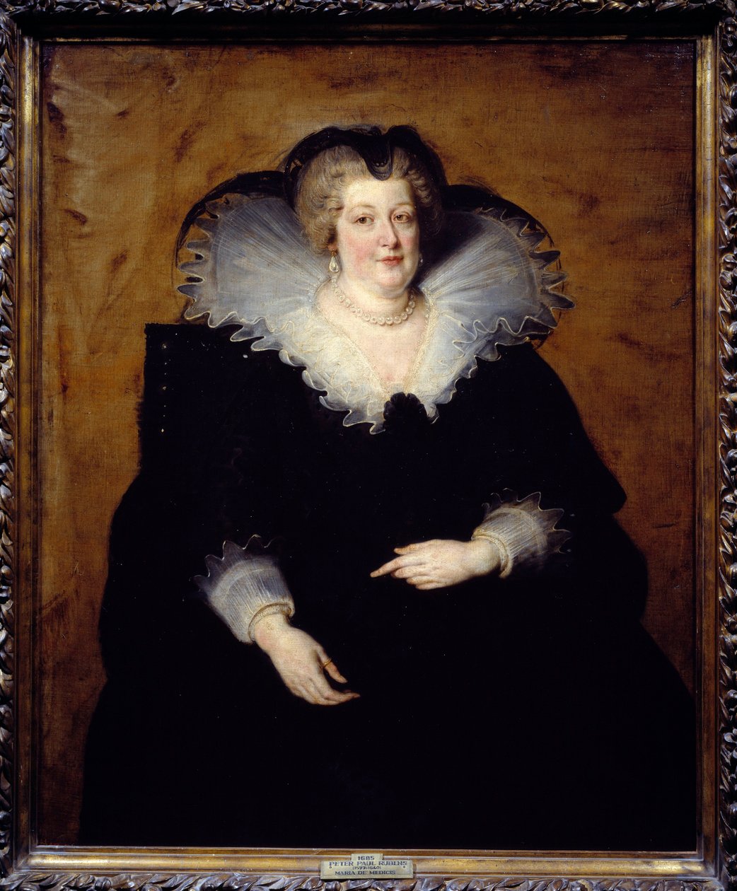 Portret Marii Medycejskiej (Marie de Medicis) (1573-1642), królowej Francji, żony Henryka IV. Obraz Pierre Paul (Pierre-Paul) Rubensa (lub Peter Paul lub Petrus Paulus) (1577-1640). 1622 niedz. 1,3x1,08 m Madryt, Muzeum Prado autorstwa Peter Paul Rubens