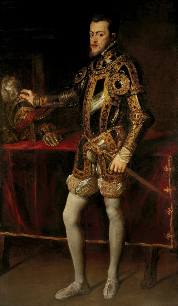 Portret Filipa II, króla Hiszpanii, gdy książę, ok. 1628-29 (olej na płótnie) autorstwa Peter Paul Rubens
