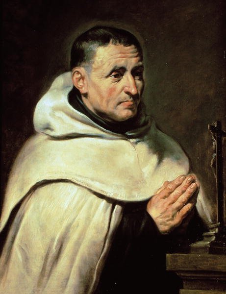 Portret przeora karmelitańskiego (olej na drewnie) autorstwa Peter Paul Rubens