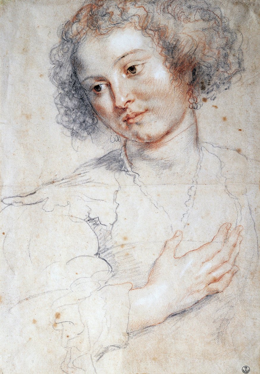 Portret kobiety (Studium do portretu św. Apolonii) (rysunek autorstwa Peter Paul Rubens