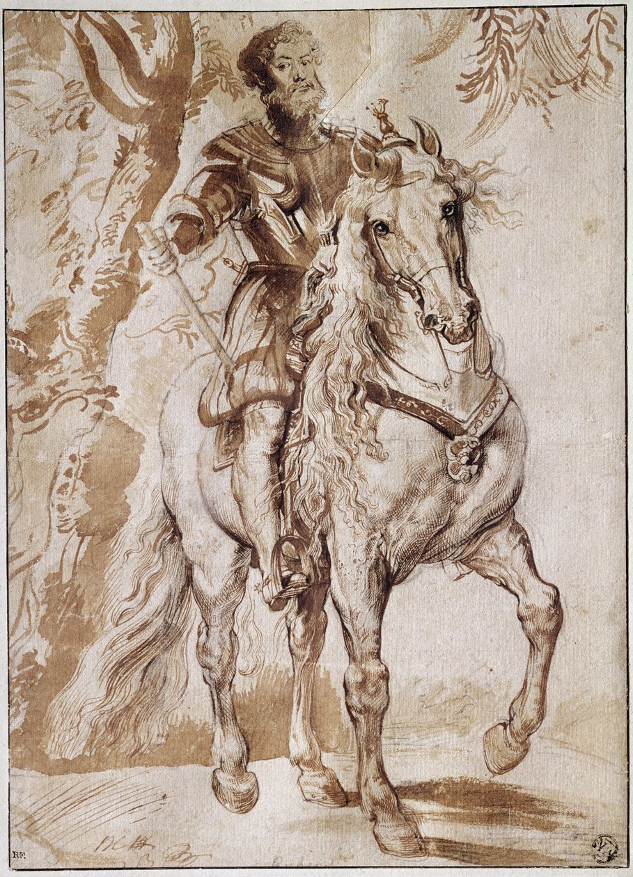 Portret księcia Lerma na koniu (Rysunek autorstwa Peter Paul Rubens
