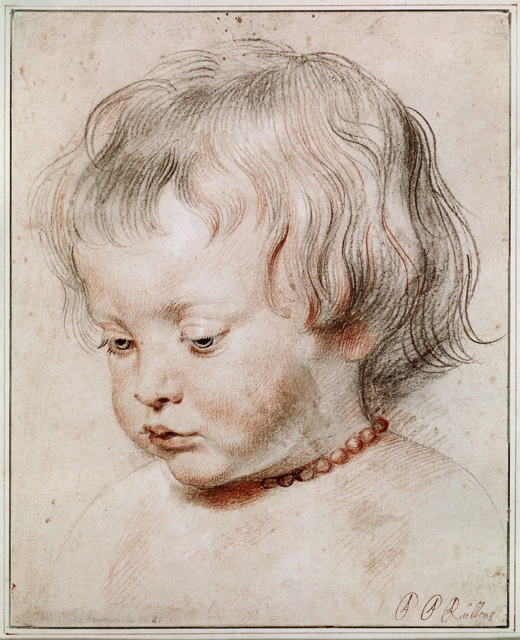 Studium portretowe jego syna Nicolasa autorstwa Peter Paul Rubens