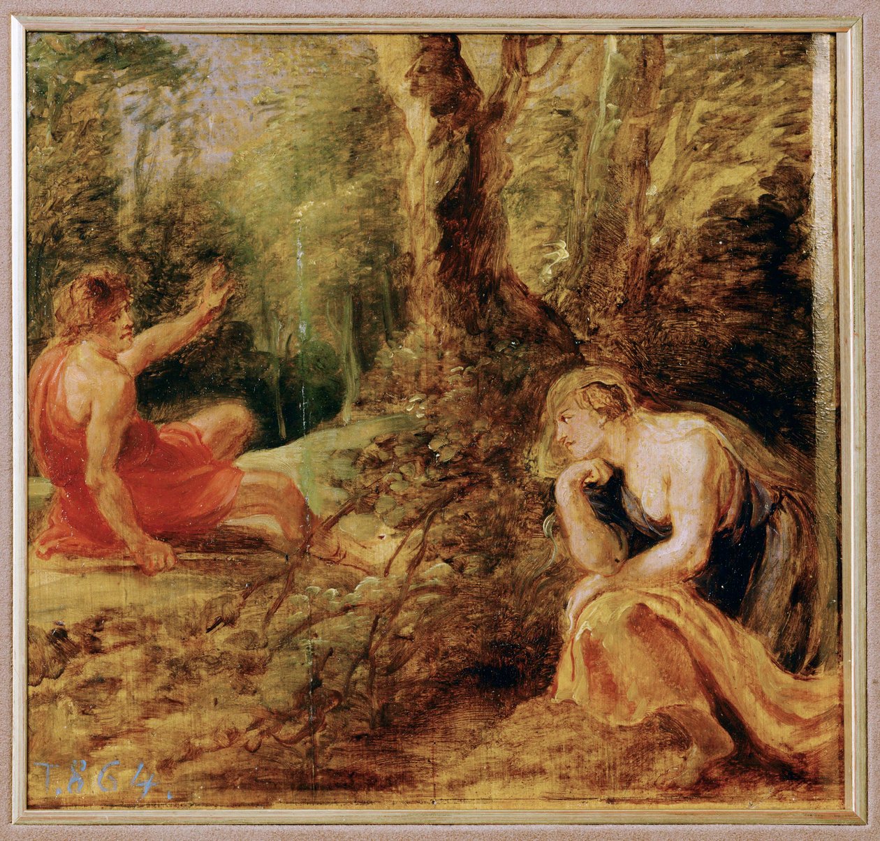 Procris i Cephalos (obraz na drewnie) autorstwa Peter Paul Rubens