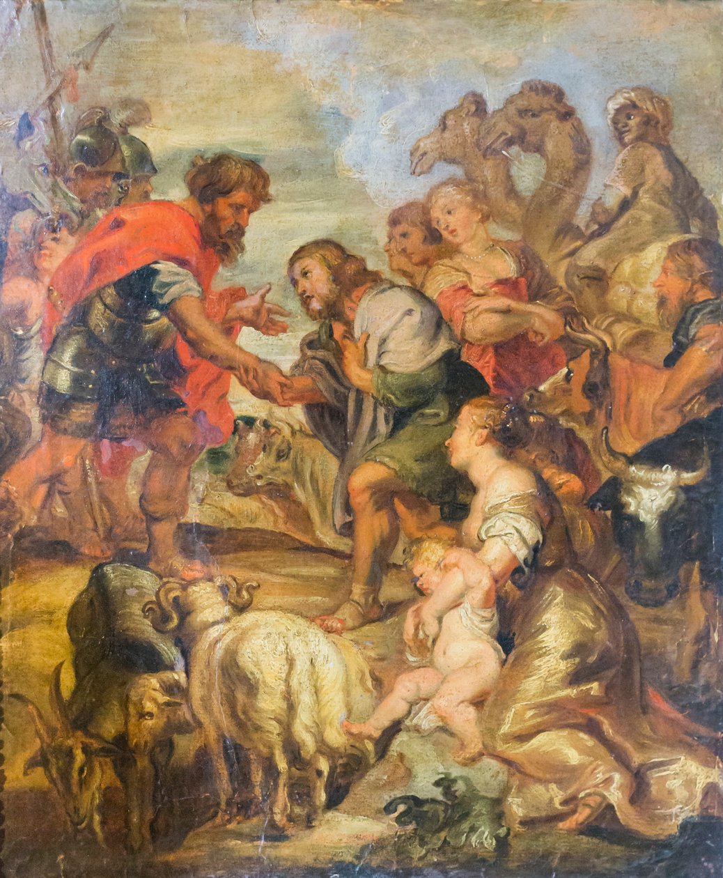 Pojednanie Ezawa i Jakuba autorstwa Peter Paul Rubens