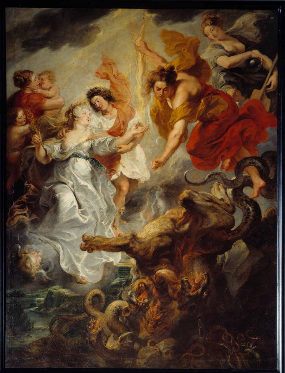 Pojednanie królowej Marii Medycejskiej (1573-1642) i jej syna Ludwika XIII po śmierci Concini, 15 grudnia autorstwa Peter Paul Rubens