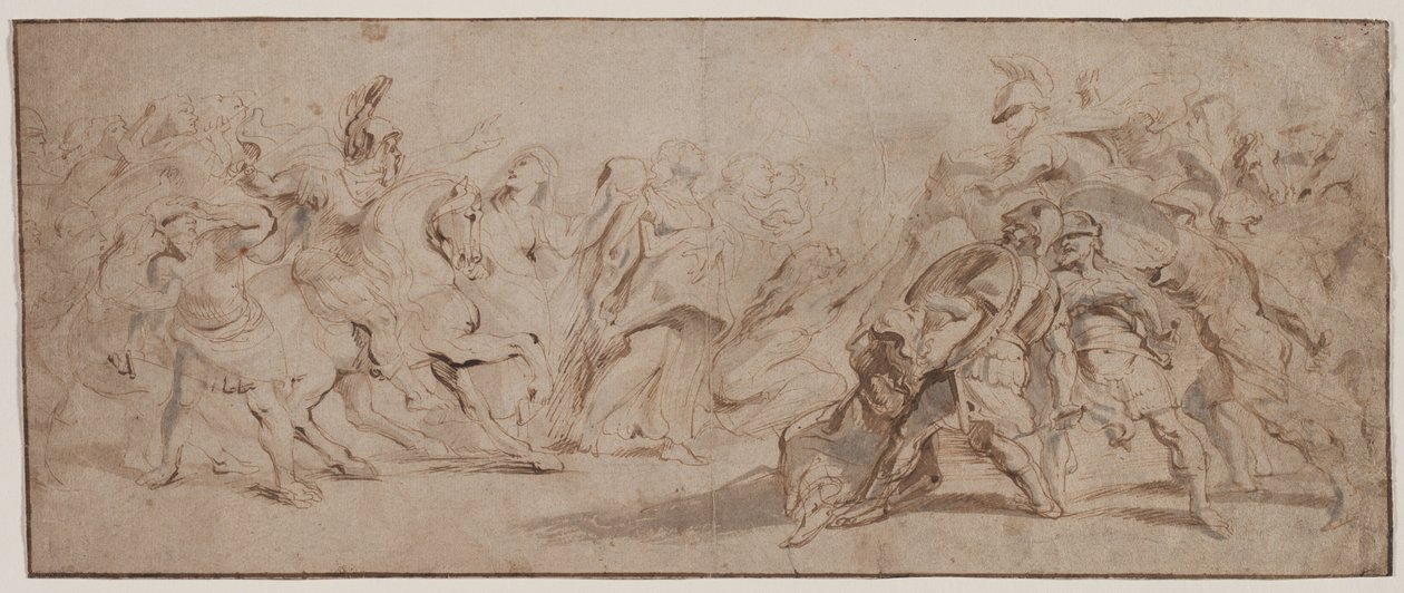 Pojednanie Rzymian i Sabinów, c. 163235. autorstwa Peter Paul Rubens