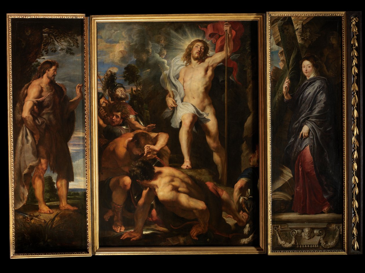 Zmartwychwstanie Chrystusa, ok. 1611-12 (olej na desce) autorstwa Peter Paul Rubens
