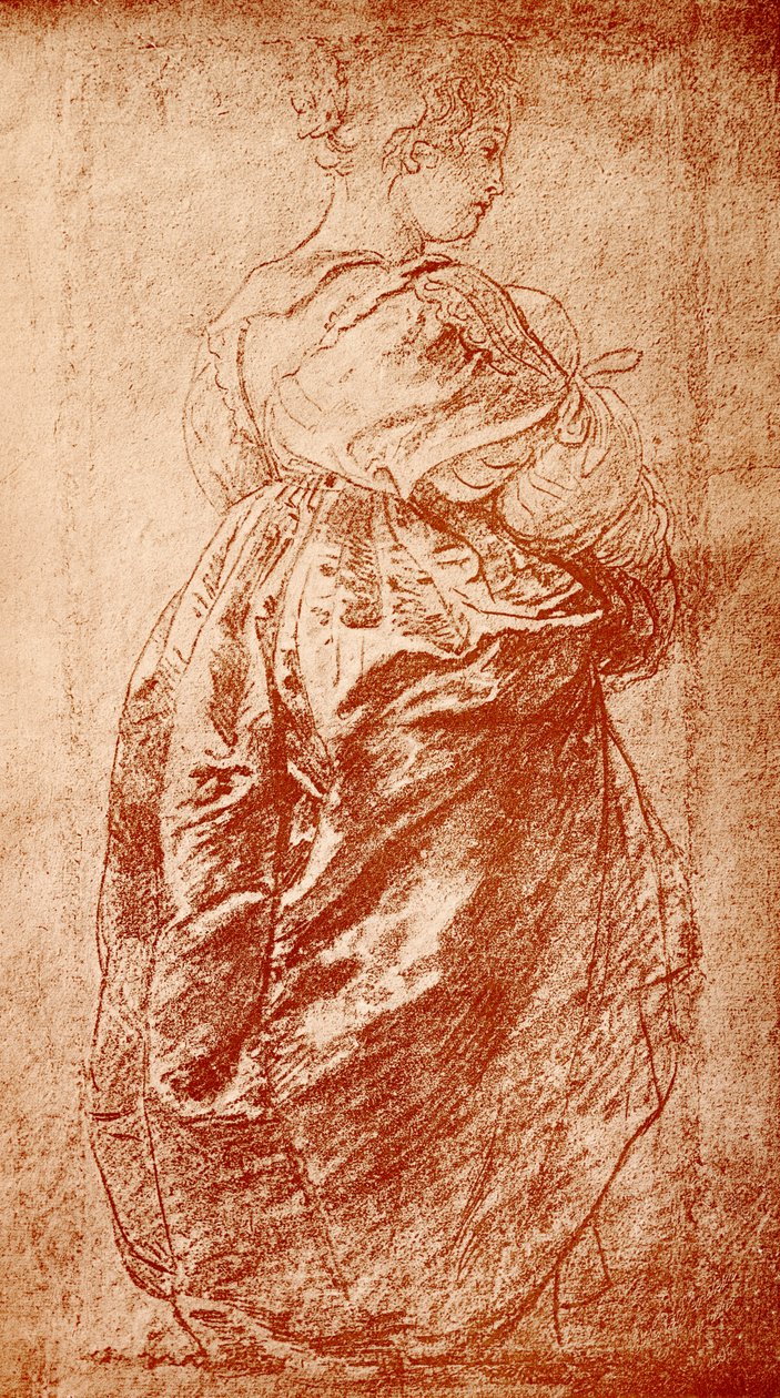 Studium szaty do damy autorstwa Peter Paul Rubens