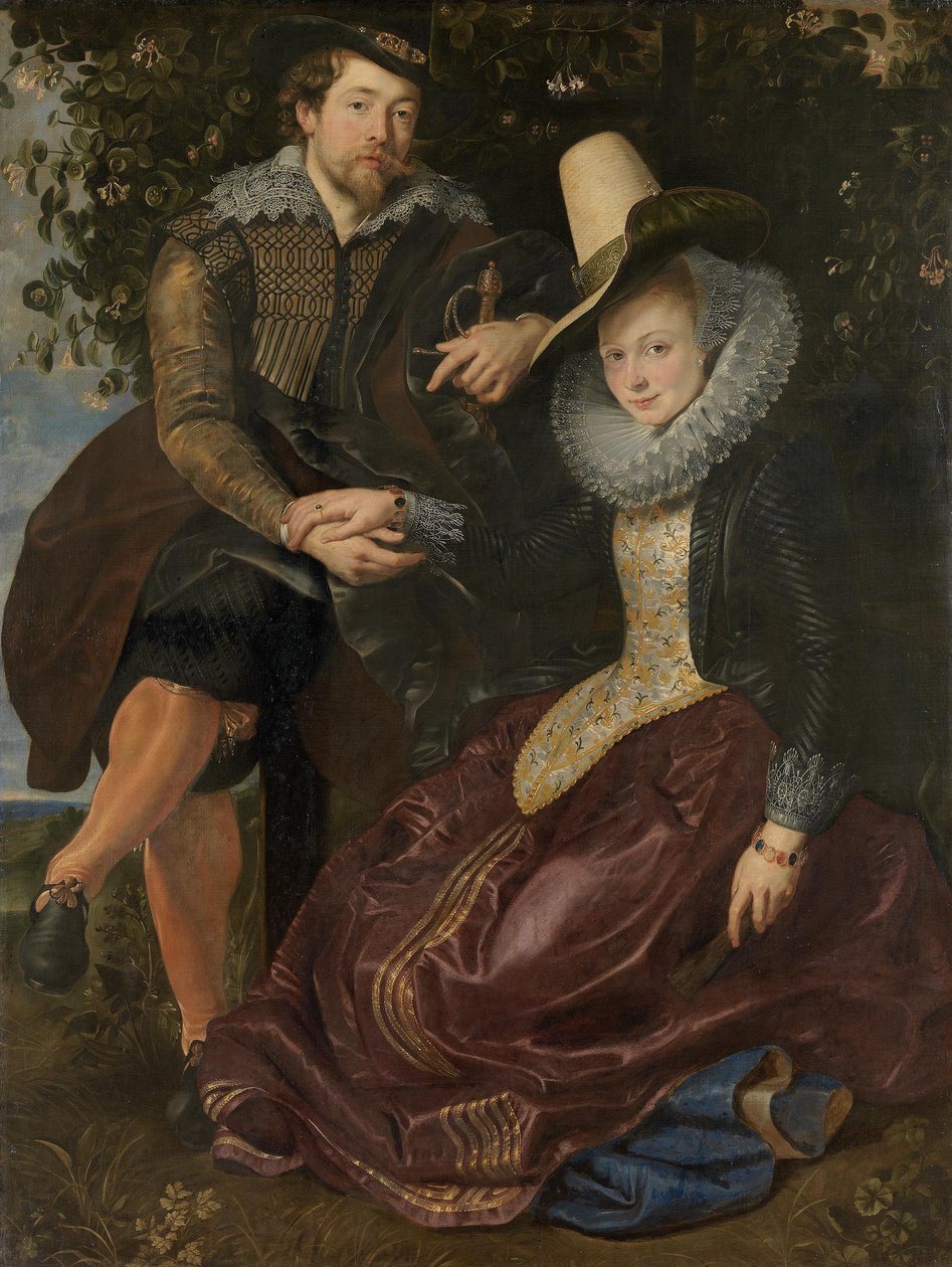 Rubens i Isabella Brant w altanie z wiciokrzewu autorstwa Peter Paul Rubens