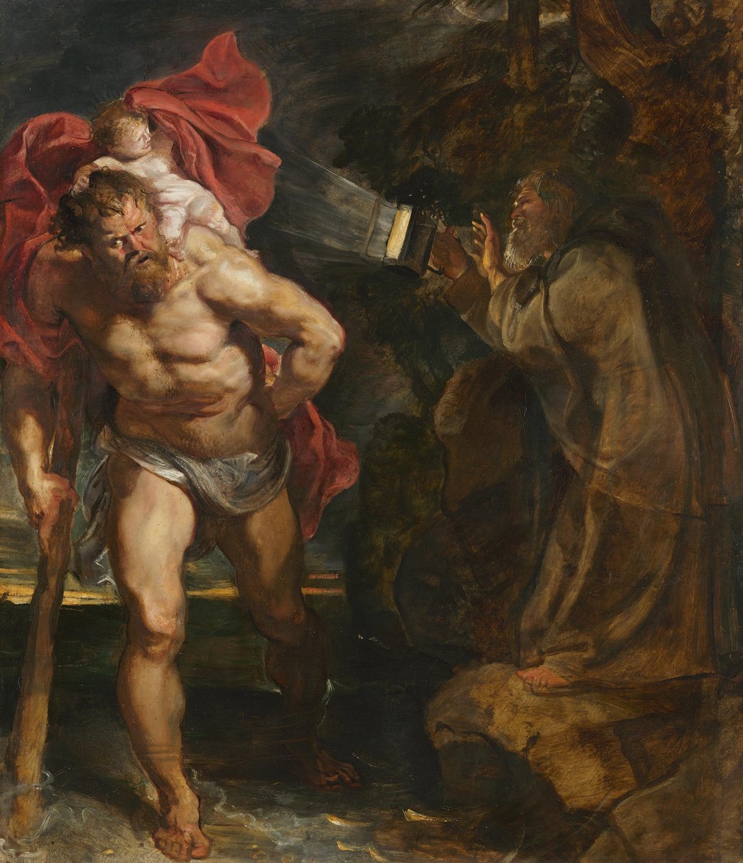 Święty Krzysztof i pustelnik autorstwa Peter Paul Rubens