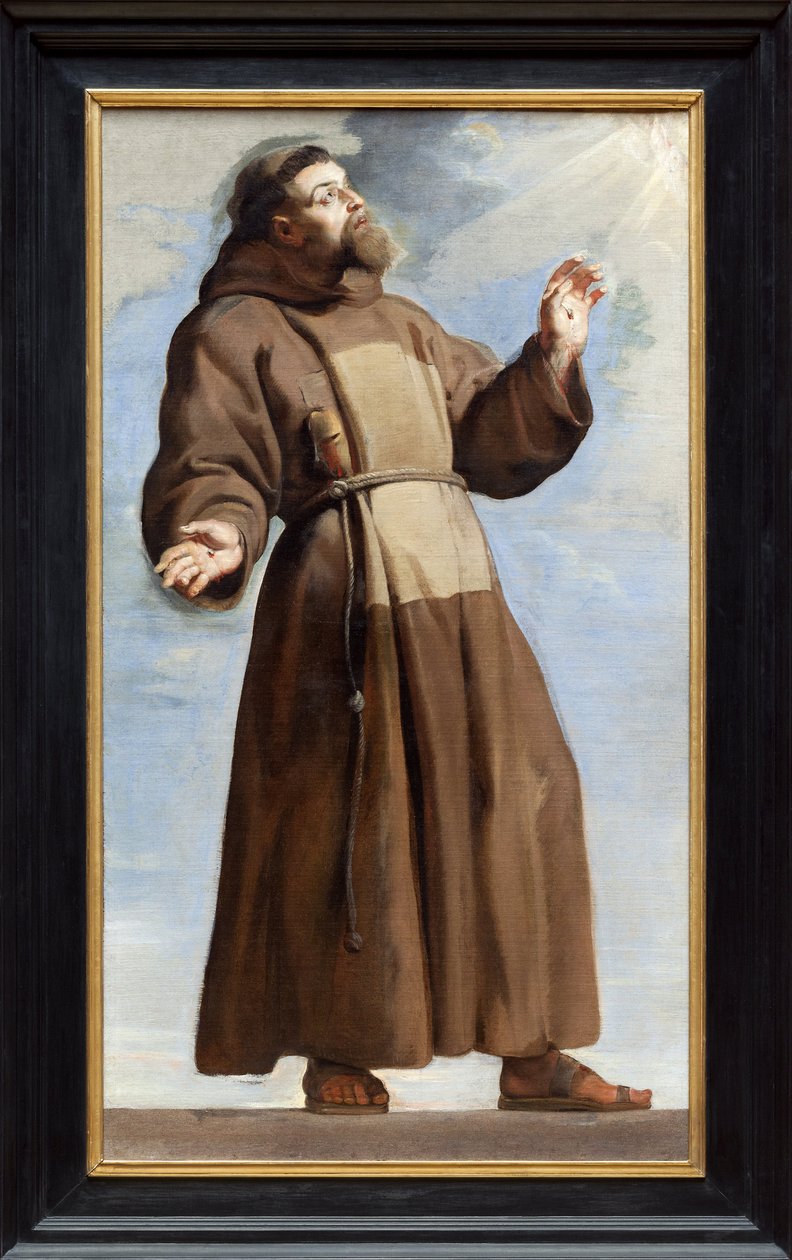 Święty Franciszek w Estasie (olej na płótnie) autorstwa Peter Paul Rubens