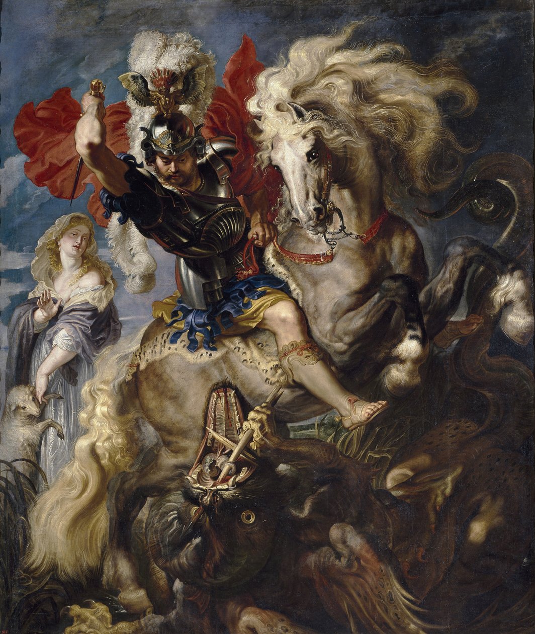 Święty Jerzy i Smok, 1606-1608 autorstwa Peter Paul Rubens