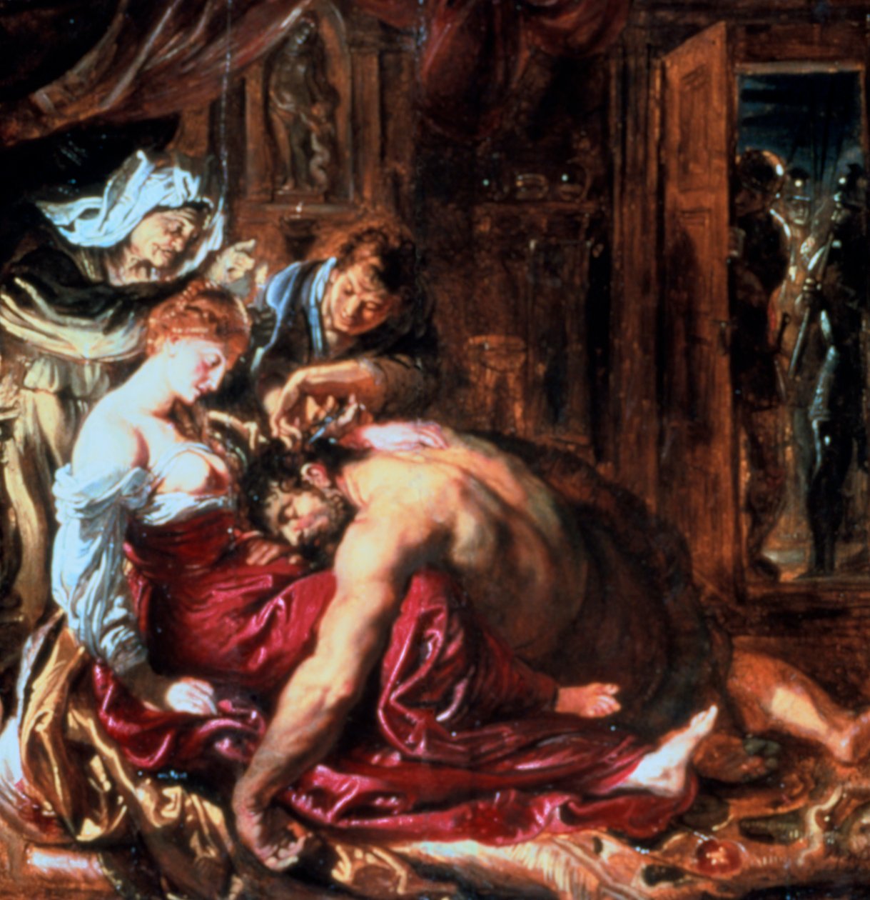 Samson i Dalila, ok. 1609-1610 autorstwa Peter Paul Rubens