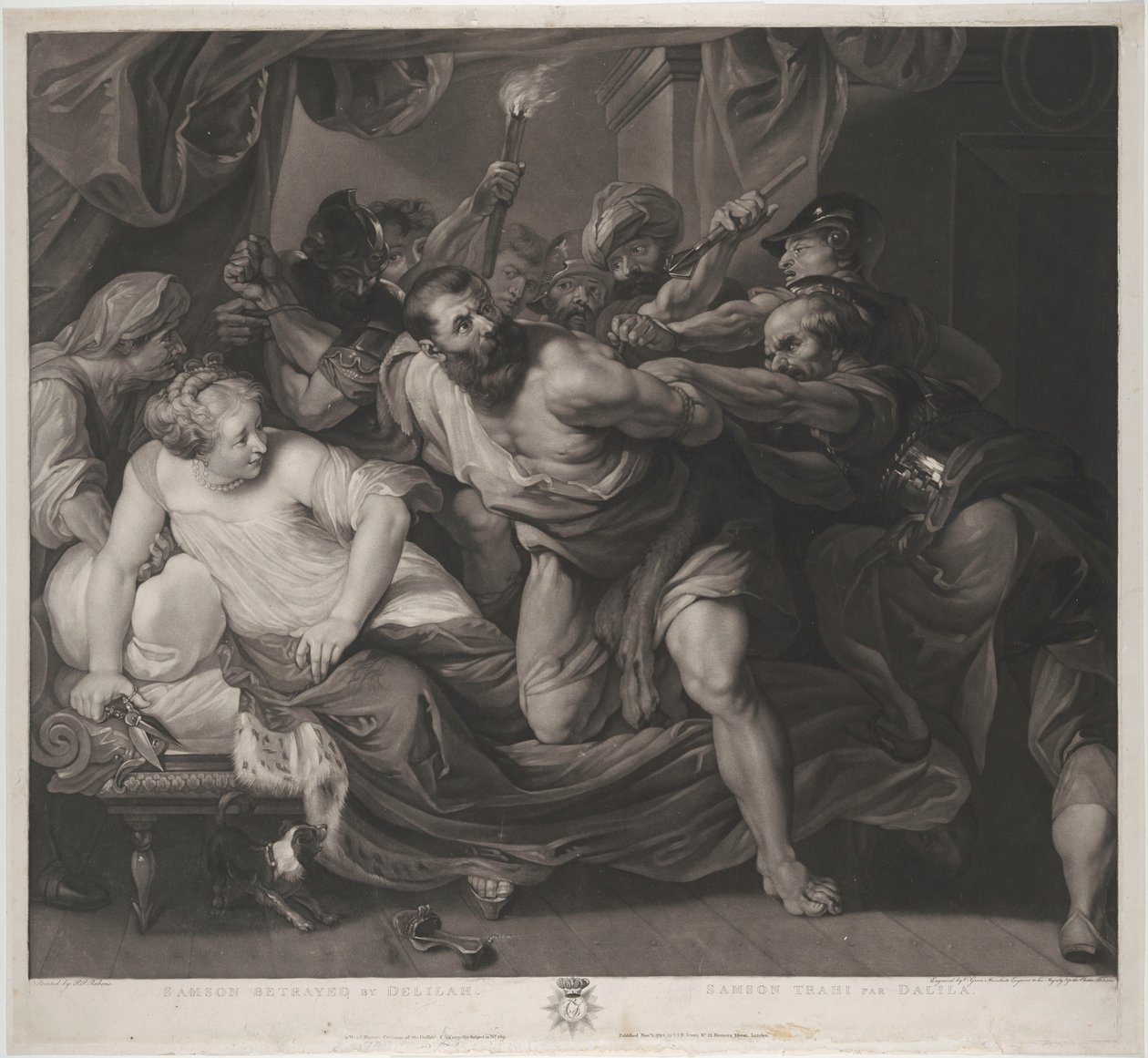 Samson zostaje pojmany autorstwa Peter Paul Rubens
