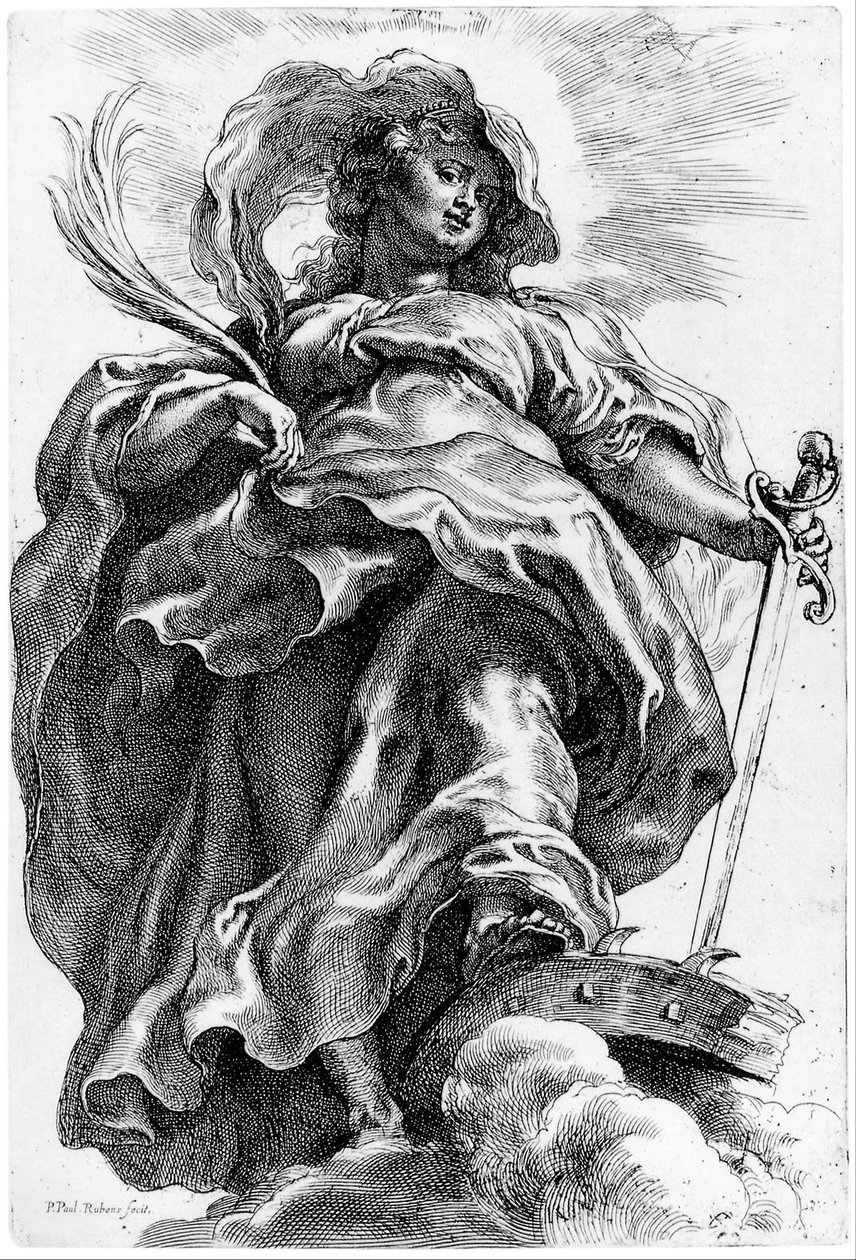 Święta Katarzyna z Aleksandrii autorstwa Peter Paul Rubens
