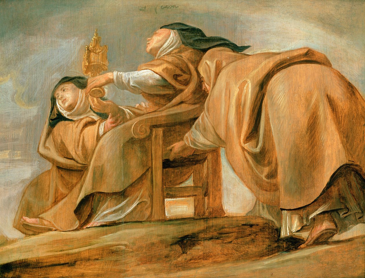 Św. Klara z Asyżu, eksponująca cyborium, 1620 autorstwa Peter Paul Rubens