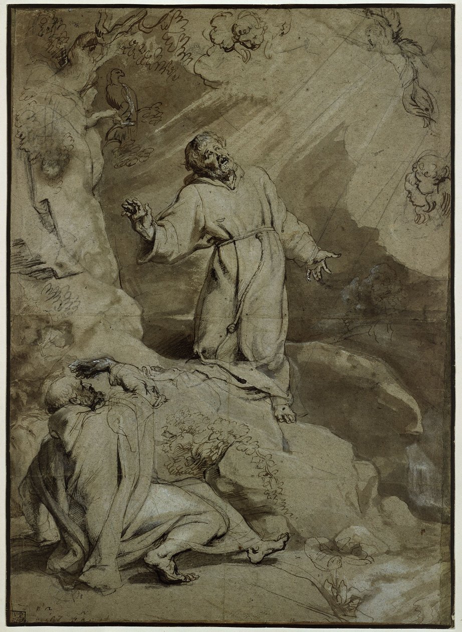 Stygmatyzacja św. Franciszka z Asyżu autorstwa Peter Paul Rubens