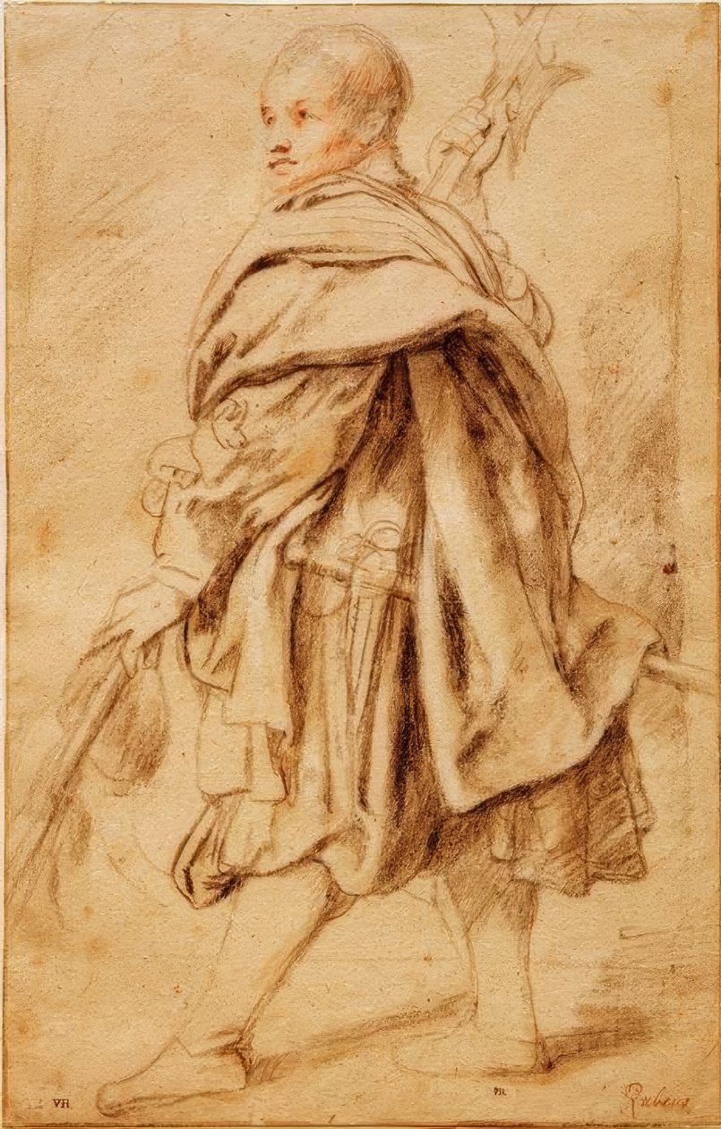 Studium Halabardiera autorstwa Peter Paul Rubens