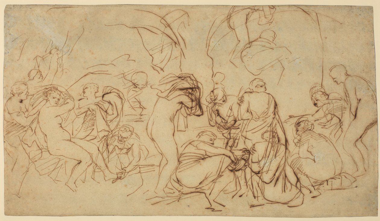 Studium do "Kąpieli Diany" (recto) autorstwa Peter Paul Rubens