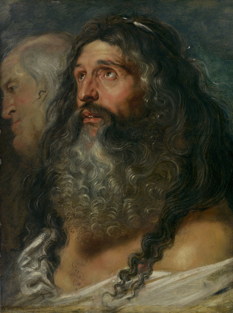 Studium Dwóch Głowic, ca. 1609. autorstwa Peter Paul Rubens