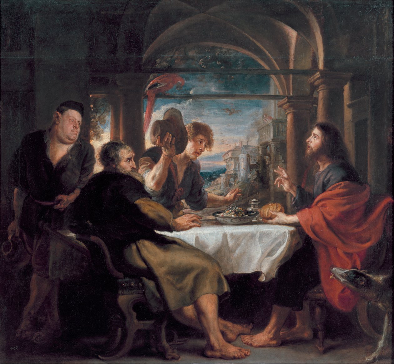 Wieczerza w Emaus, ok. 1638 (olej na płótnie) autorstwa Peter Paul Rubens