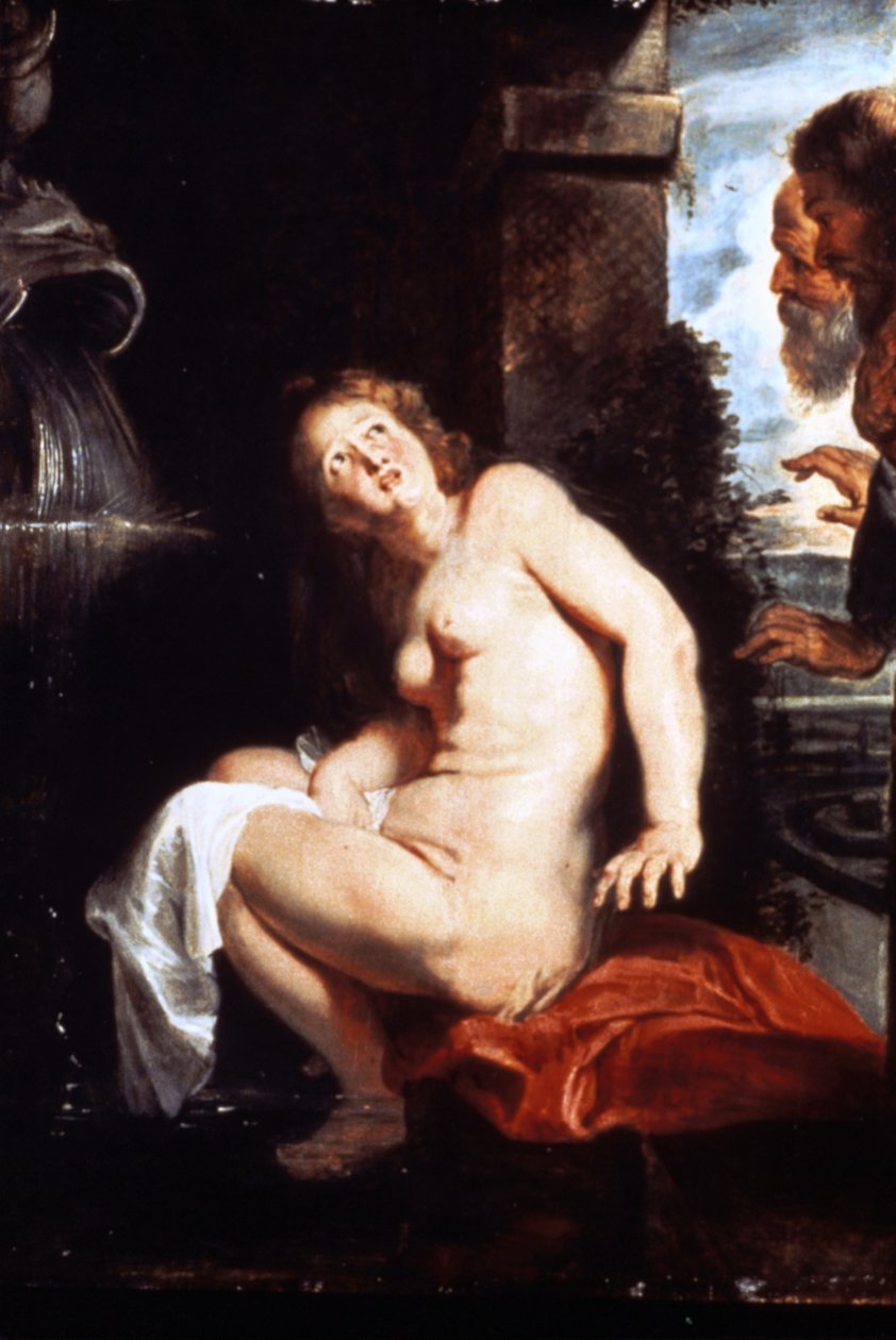 Zuzanna i starsi, ok. 1614 (olej na płótnie) autorstwa Peter Paul Rubens