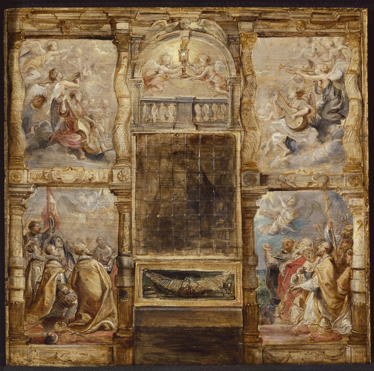 Adoracja Eucharystii, ok. 1626 autorstwa Peter Paul Rubens