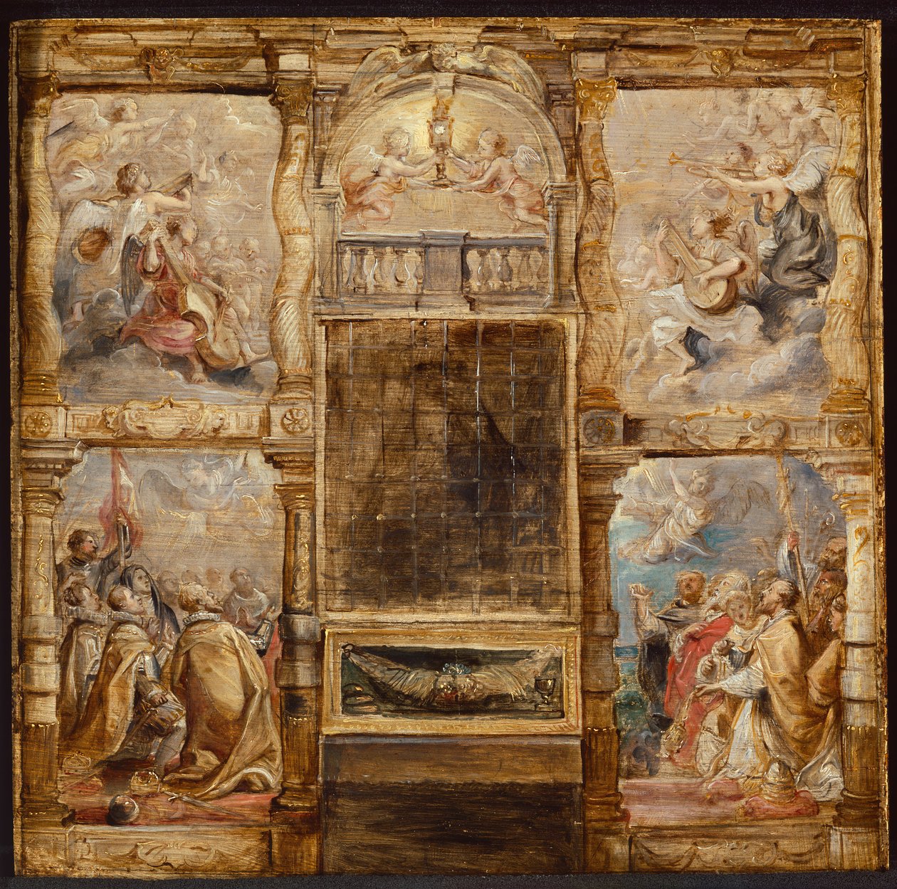 Adoracja Eucharystii, ok. godz. 1626. autorstwa Peter Paul Rubens
