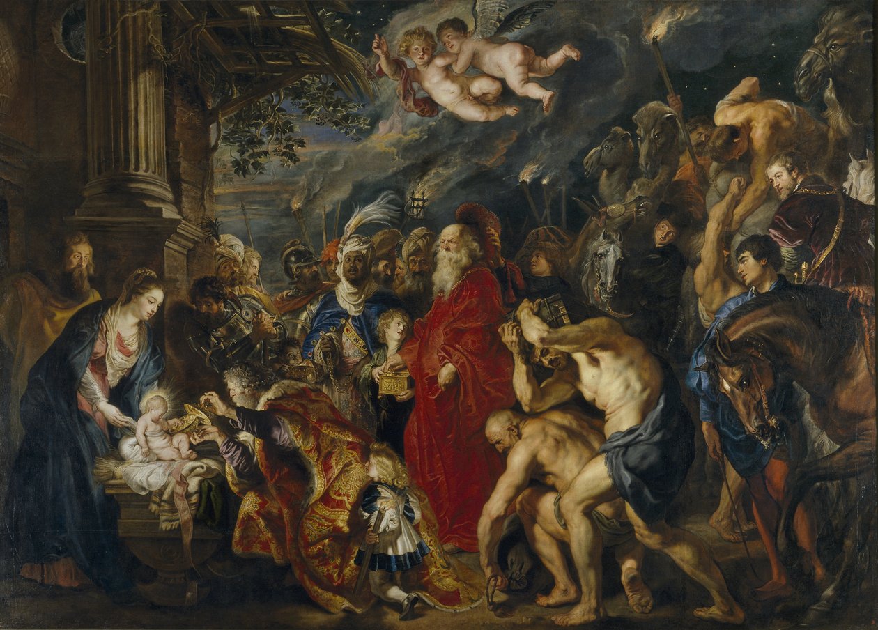 Pokłon Trzech Króli, 1610-1620 autorstwa Peter Paul Rubens