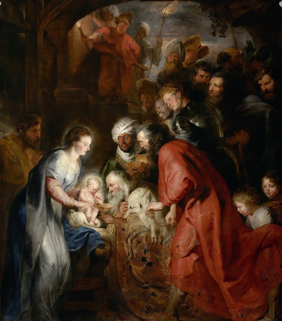 Adoracja Trzech Króli, ok. 1619 r. autorstwa Peter Paul Rubens