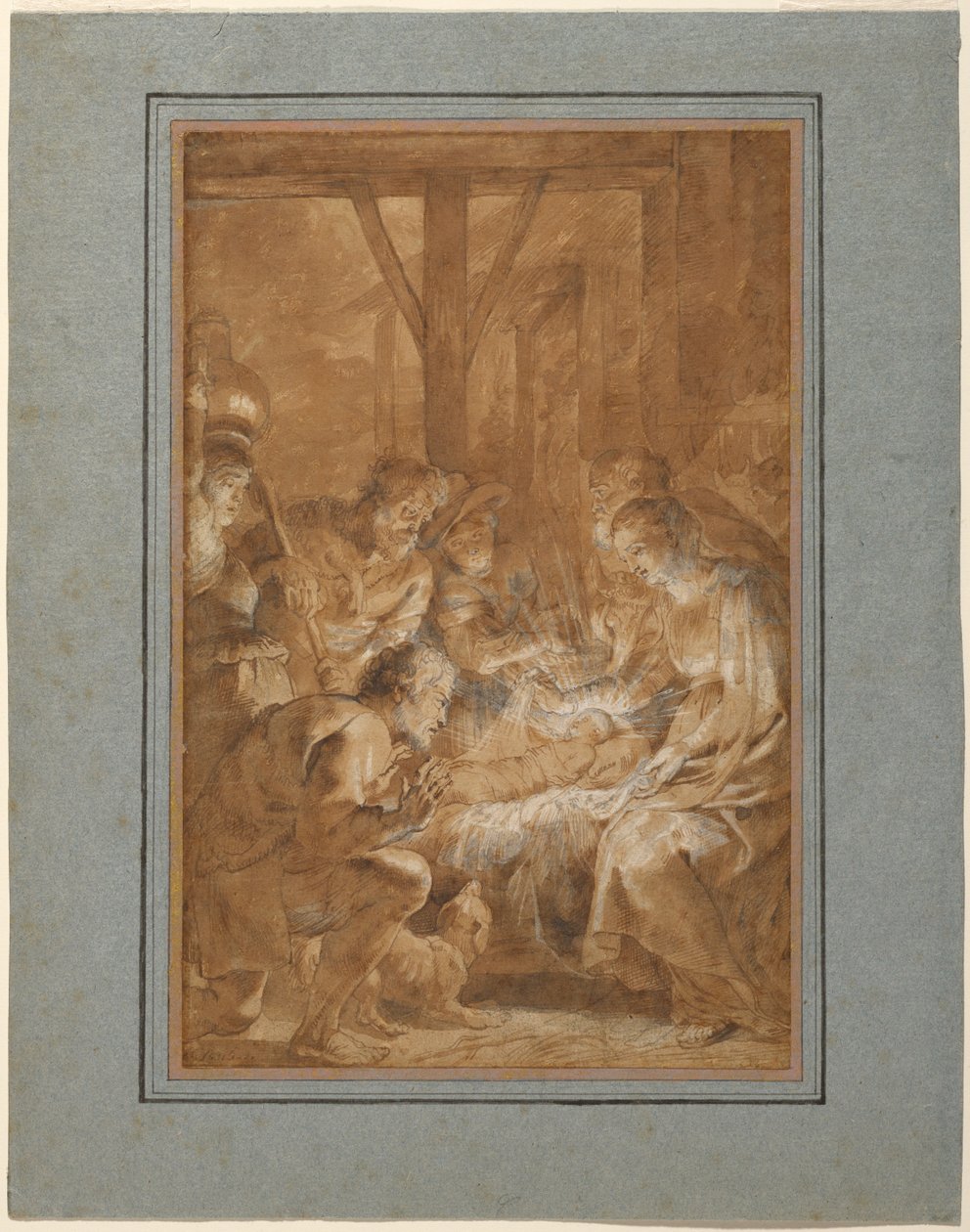Die Anbetung der Hirten autorstwa Peter Paul Rubens