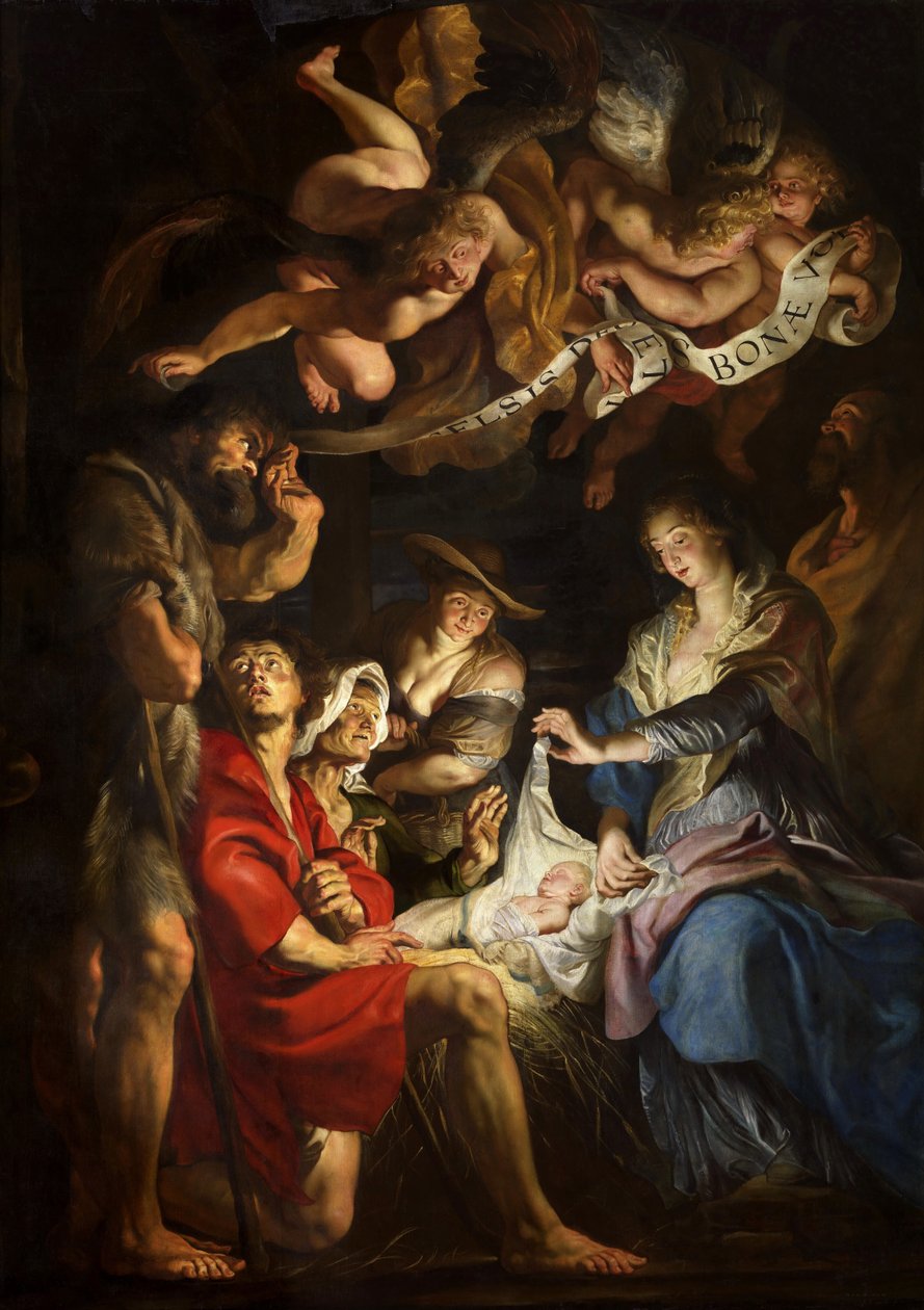 Adoracja pasterzy, ok. 1608 r. autorstwa Peter Paul Rubens
