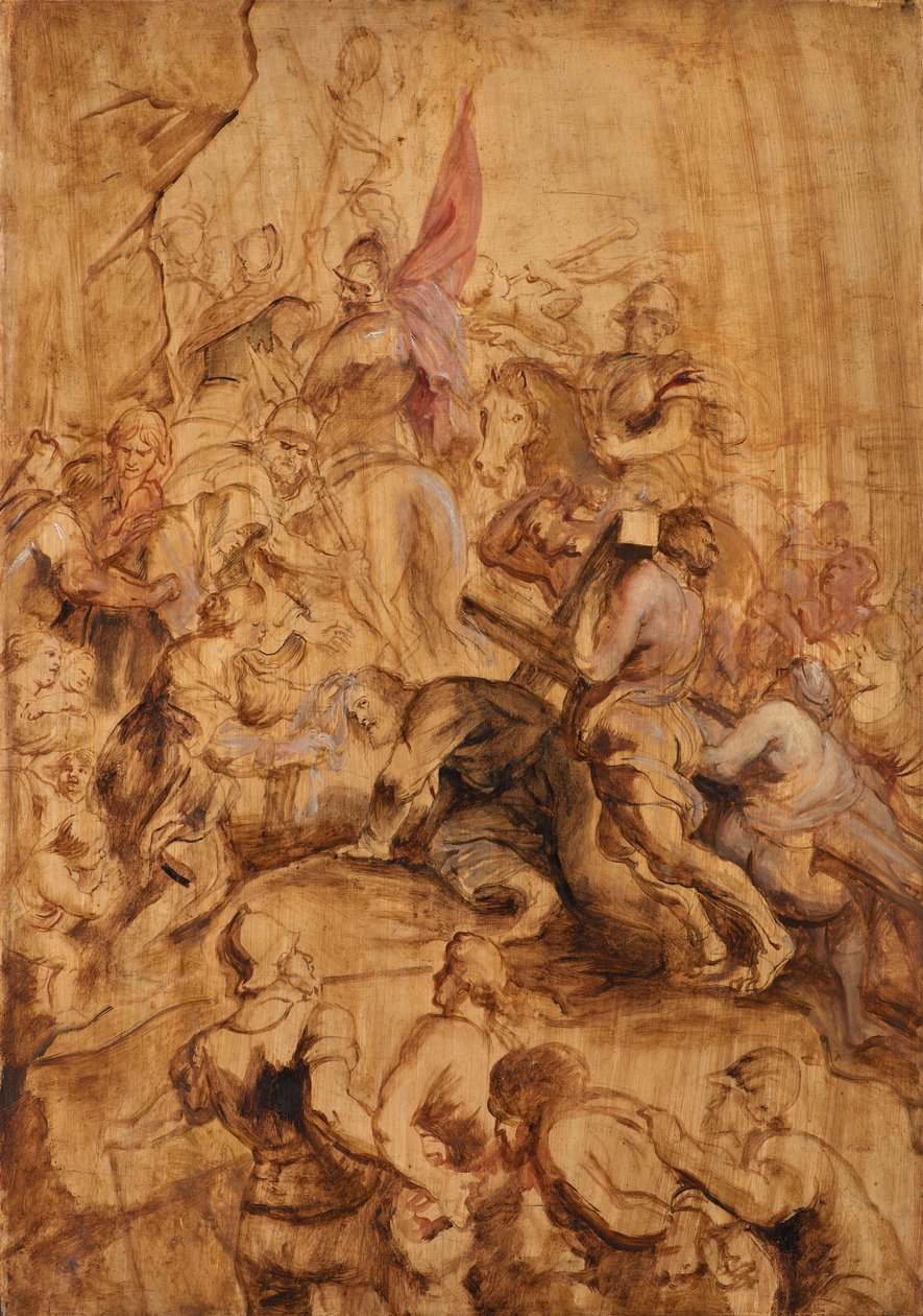 Wejście na Kalwarię. Niesienie krzyża autorstwa Peter Paul Rubens