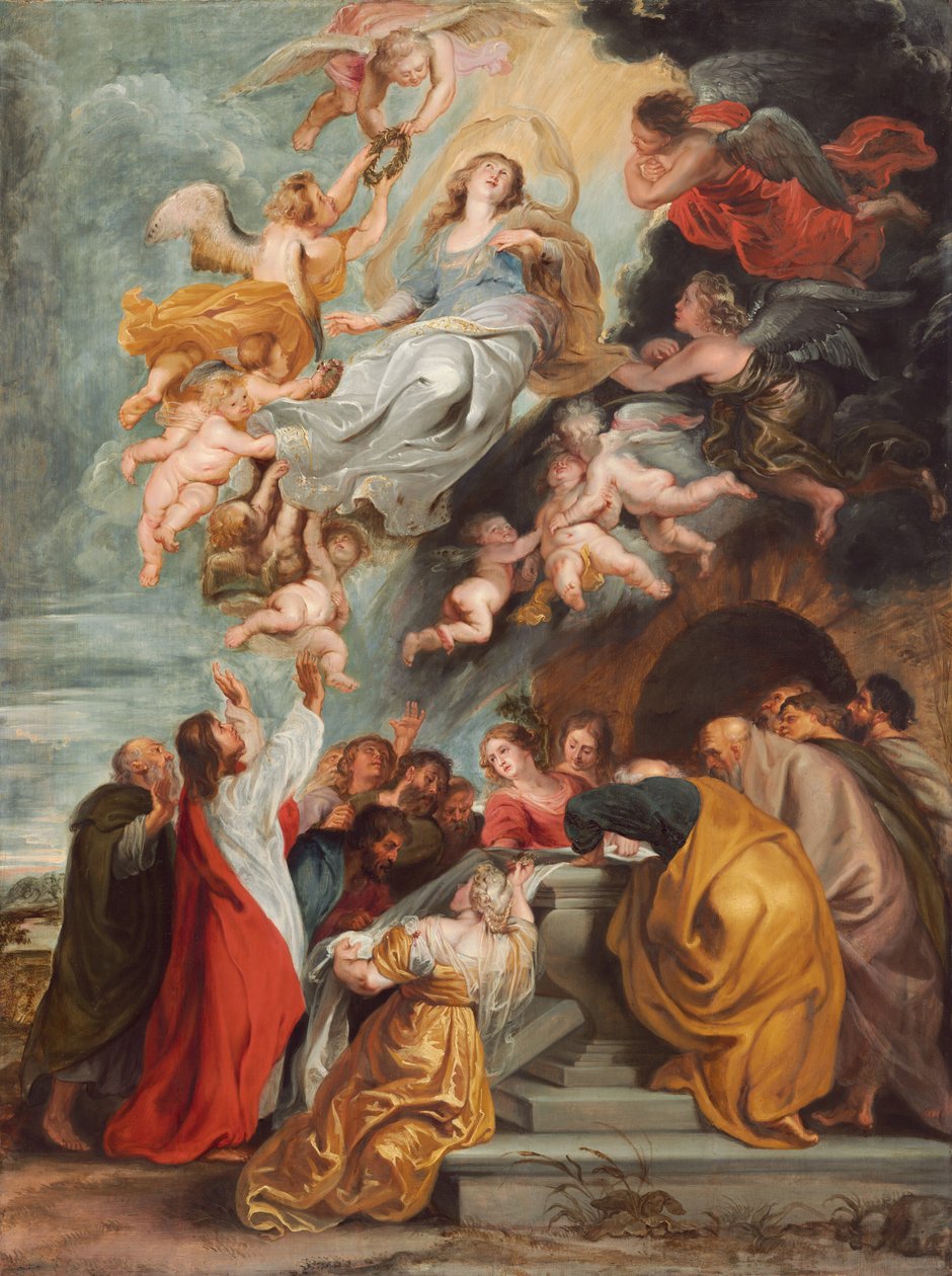 Wniebowzięcie Najświętszej Marii Panny, ok. połowy lat 20. XVI wieku (olej na płycie) autorstwa Peter Paul Rubens