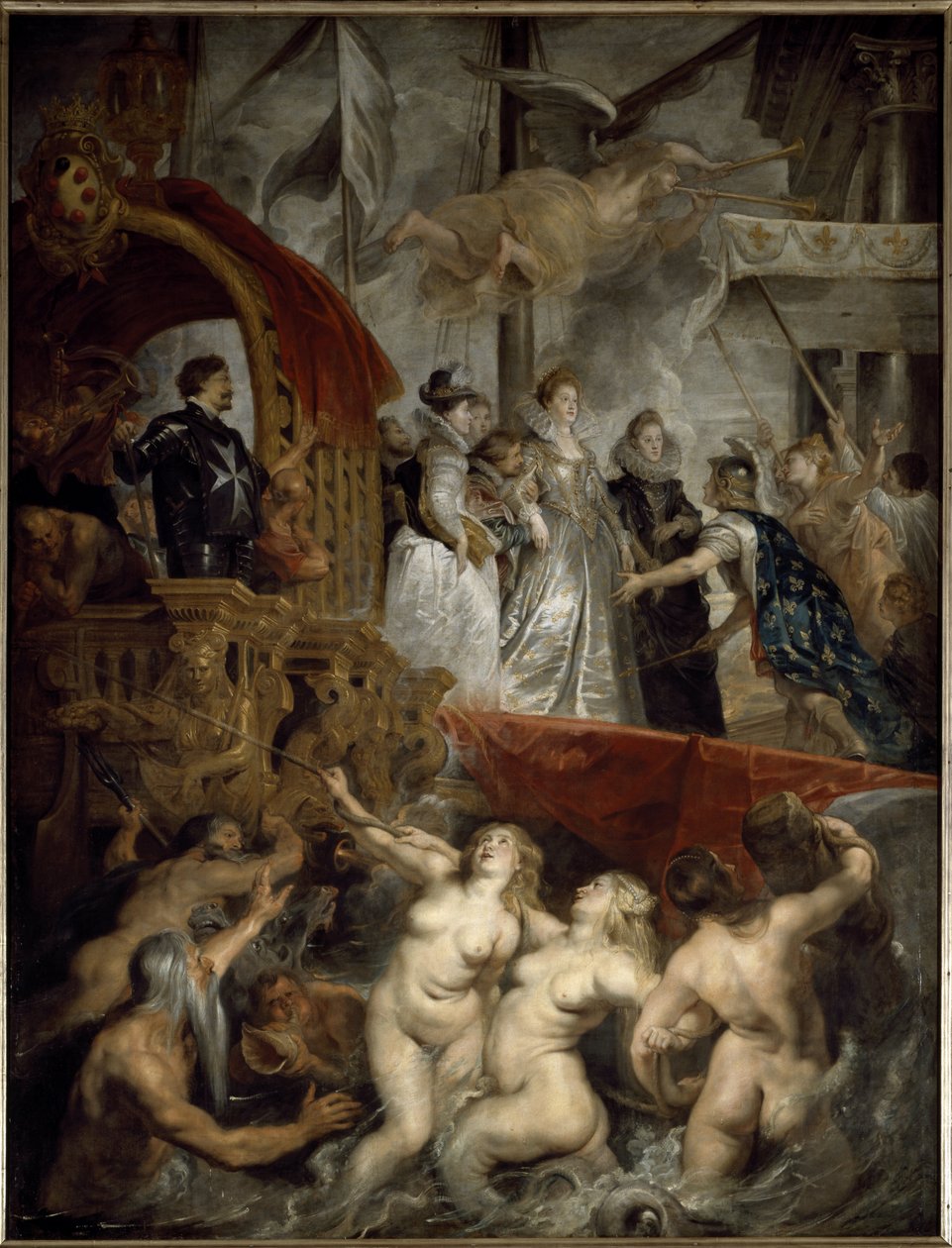 Statek Maryi Medycejskiej w porcie w Marsylii 3 listopada autorstwa Peter Paul Rubens