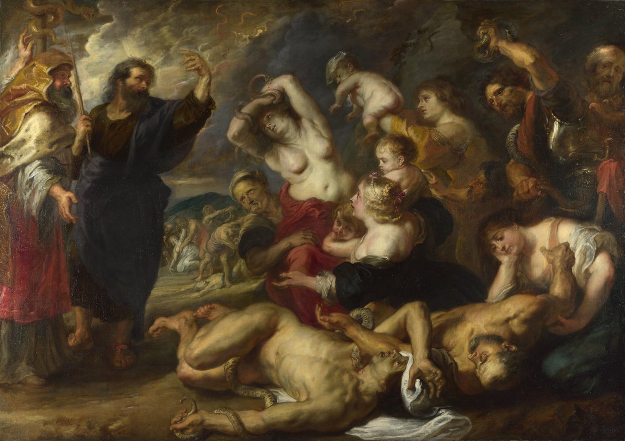 Miedziany wąż, 1635-1640 autorstwa Peter Paul Rubens